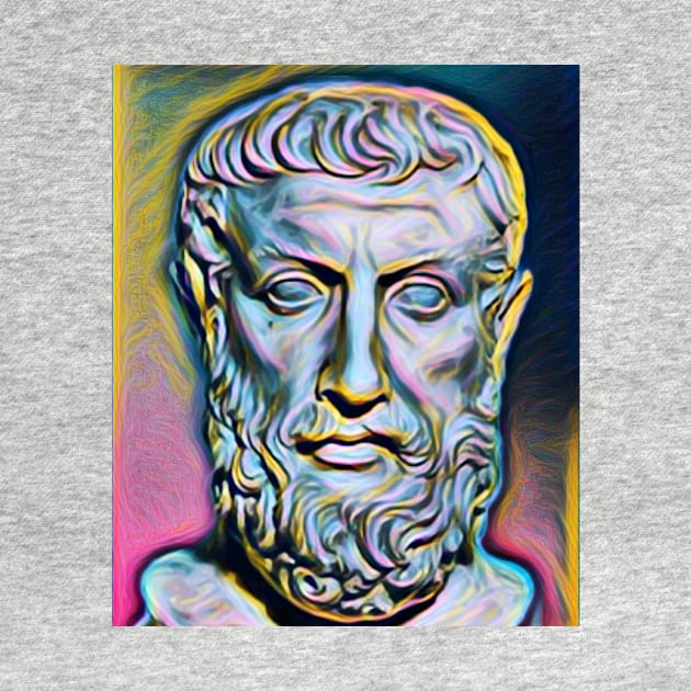 Parmenides of Elea Portrait | Parmenides of Elea Artwork 10 by JustLit